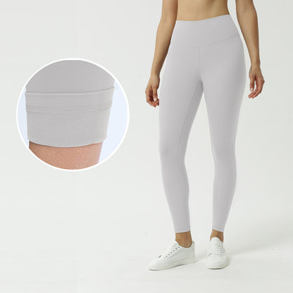肌にやさしい 両面起毛ハイウエストヨガパンツ